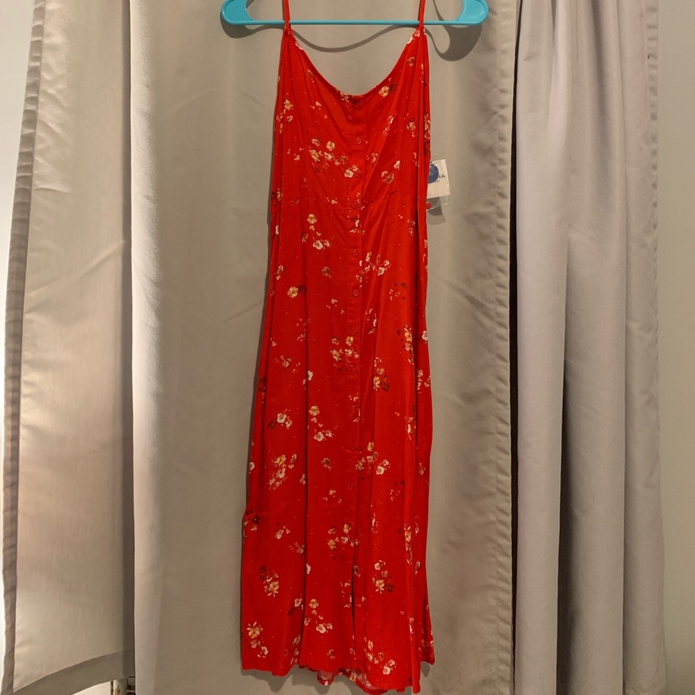 Red Floral Dress